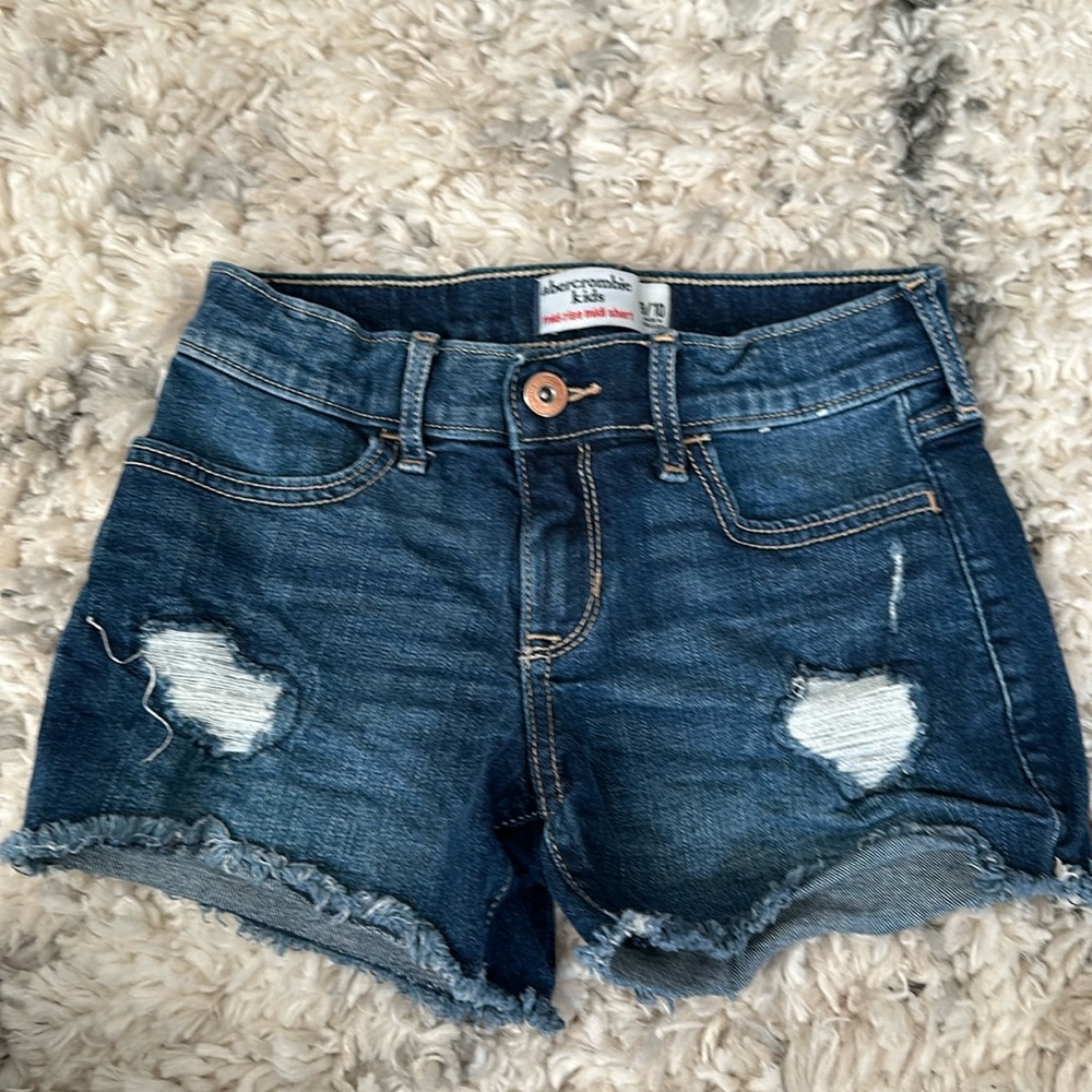 Abercrombie kids 9/10 denim shorts